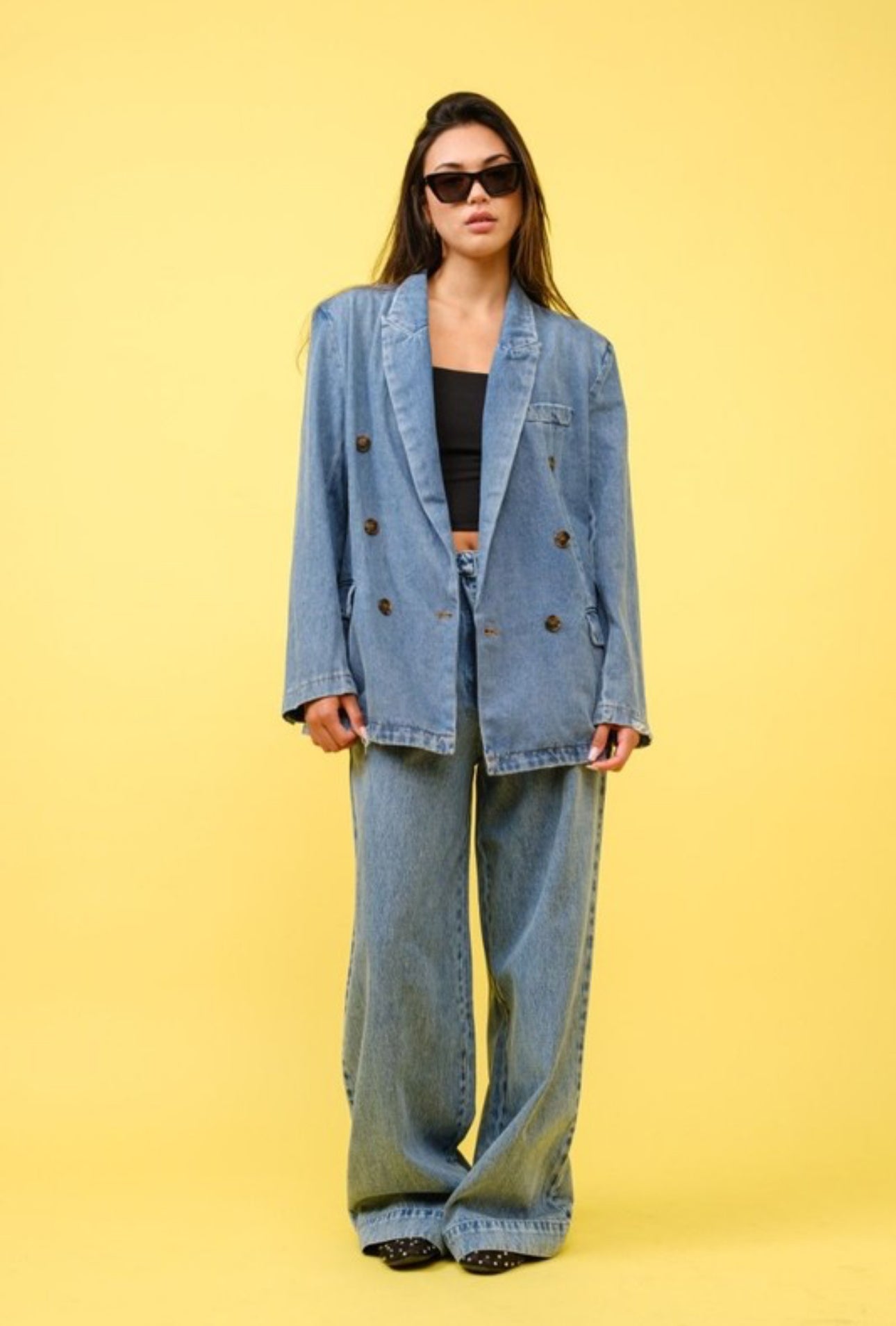 Denim blazer