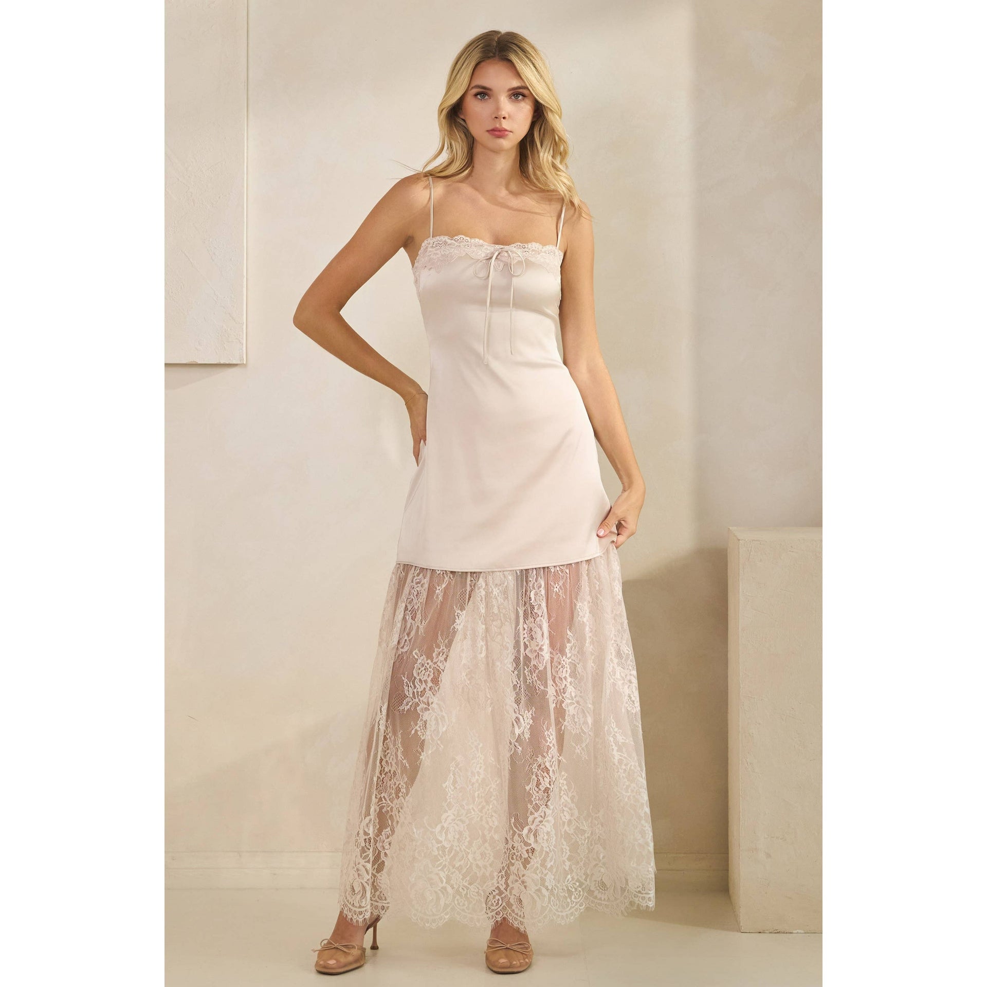 lace mini dress bridal Ravella main image 1