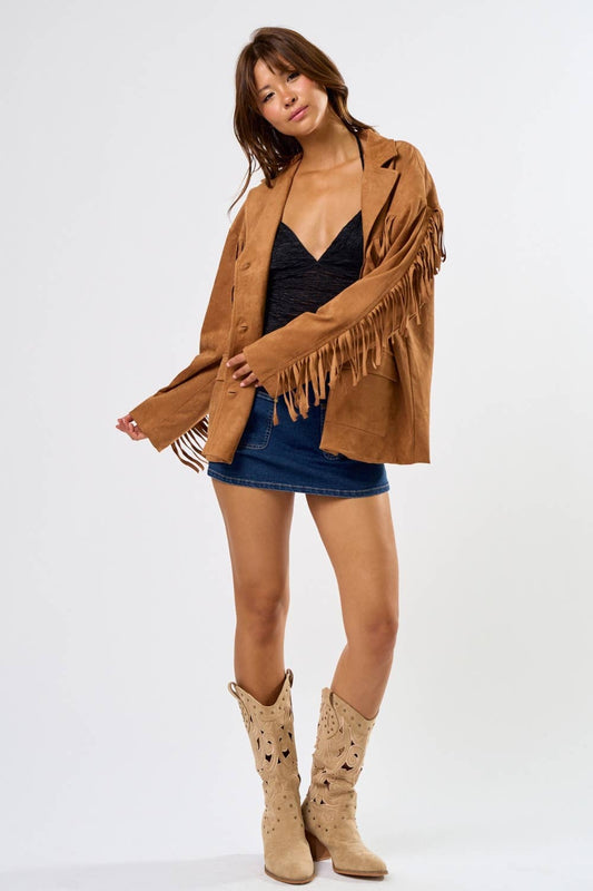 The Suede Statement Blazer