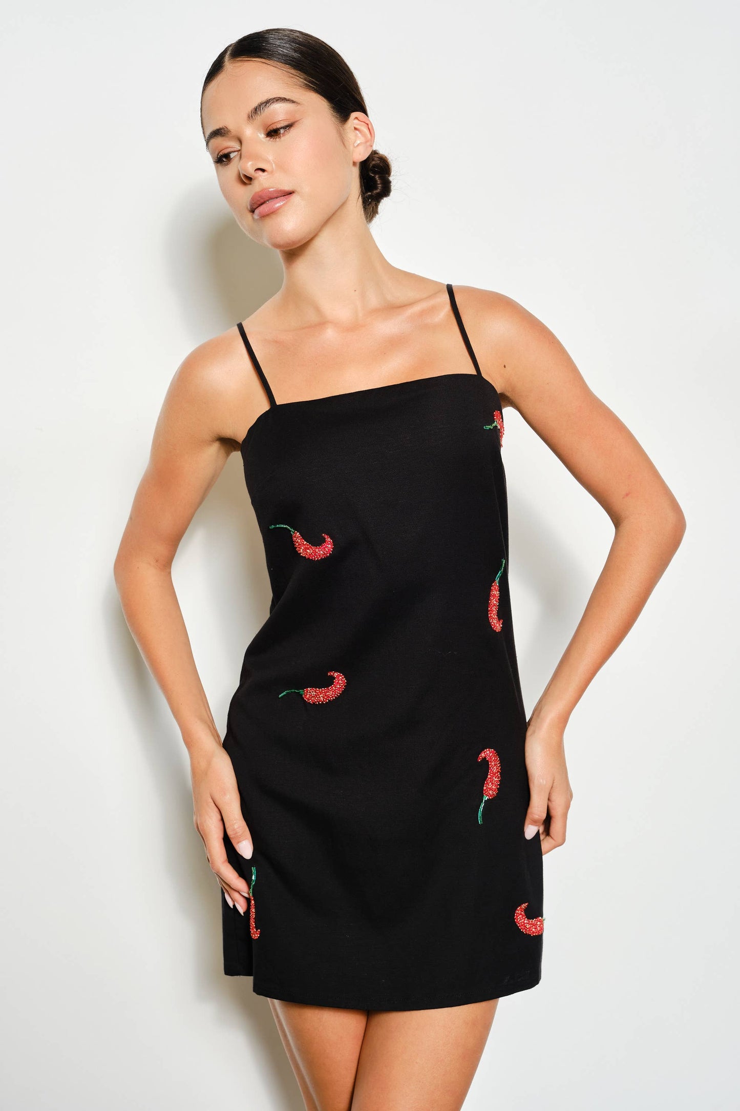 BRITT CHILI BEAD DRESS