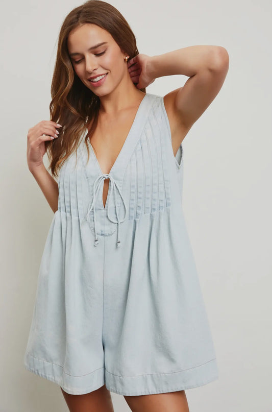 Denim Romper