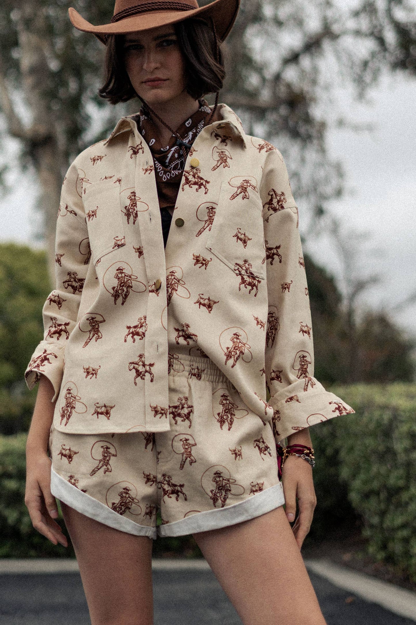Western Rodeo Ready Roundup Shirt