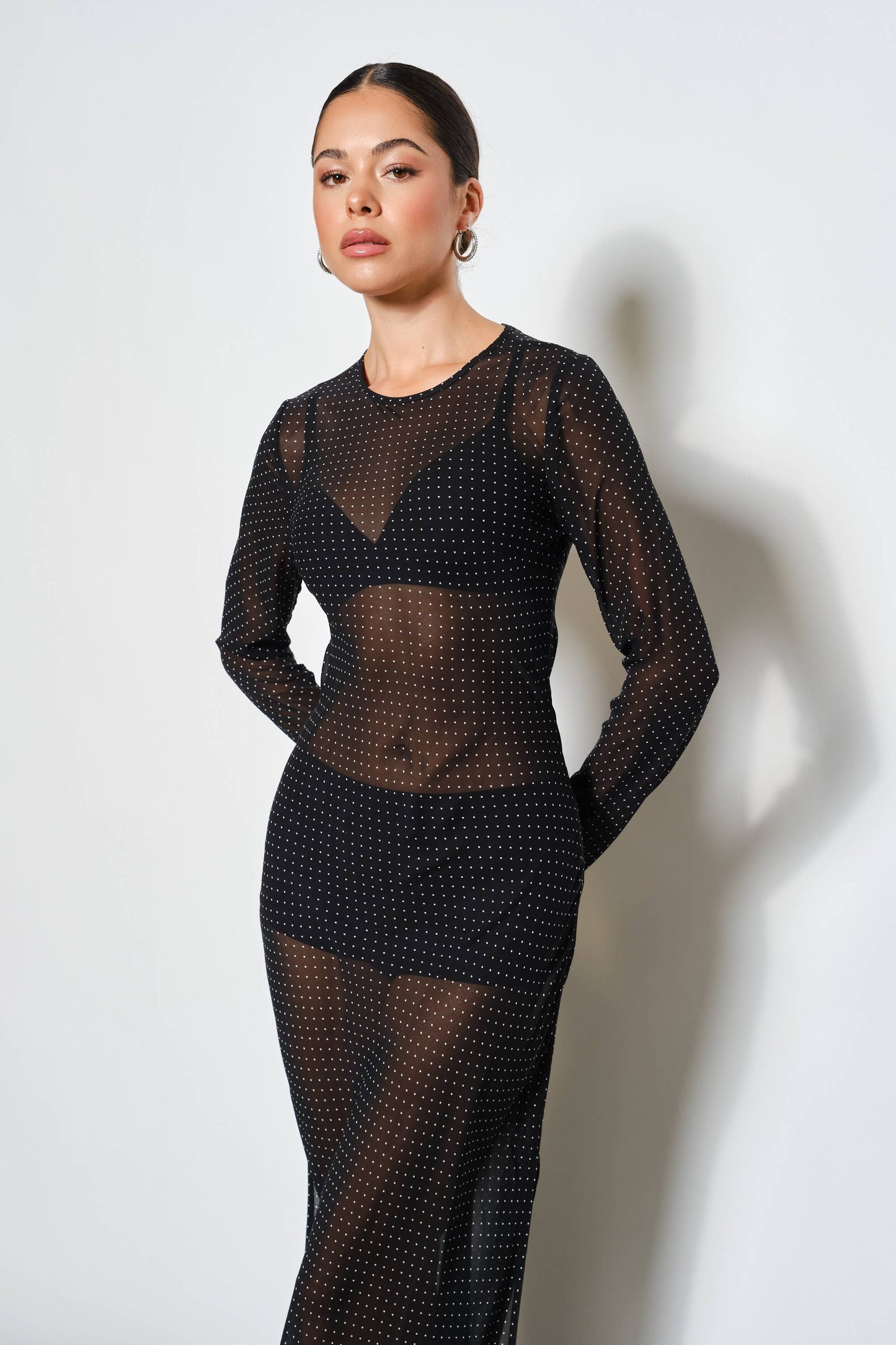 FRANNY POLKADOT MAXI DRESS